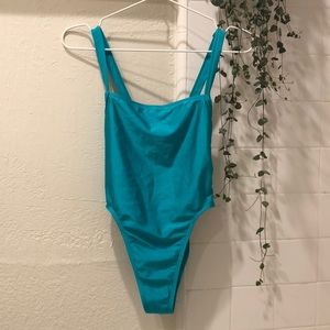 American Apparel Metallic One Piece Swimsuit